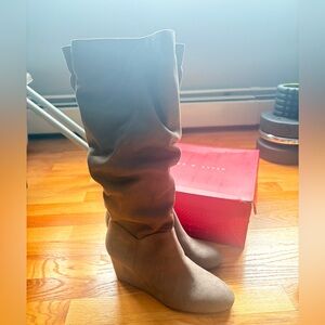 Kelly & Katie Tan Wedge Boots